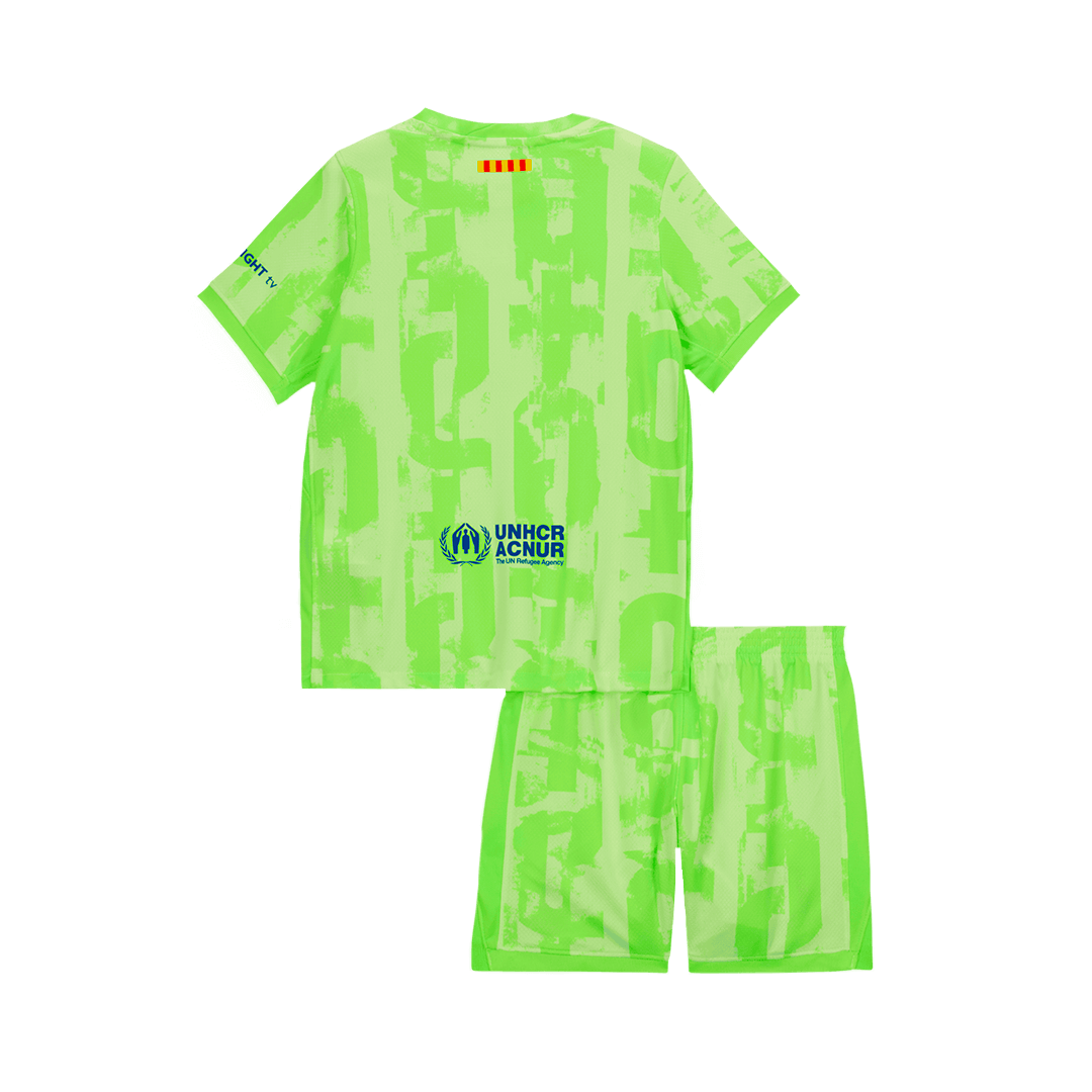 Completo Bambino Barcelona Terza 2024/25  Spotify Logo Without Text - 2 Pezzi