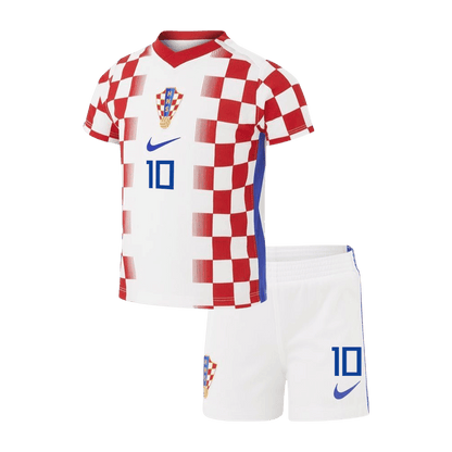 Base Kit Bambino Croazia MODRIĆ #10 Casa Mondiali 2026 - 2 Pezzi