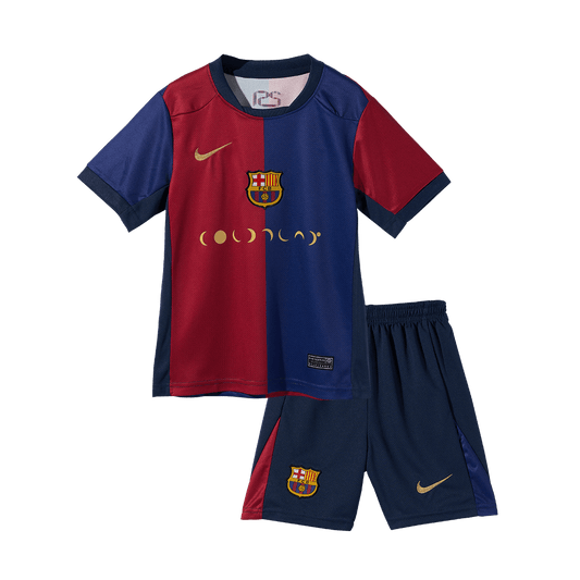 Completo Bambino Barcelona X Coldplay Casa 2024/25 - 2 Pezzi