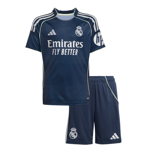 Base Kit Bambino Real Madrid Trasferta 2025/26 - 2 Pezzi