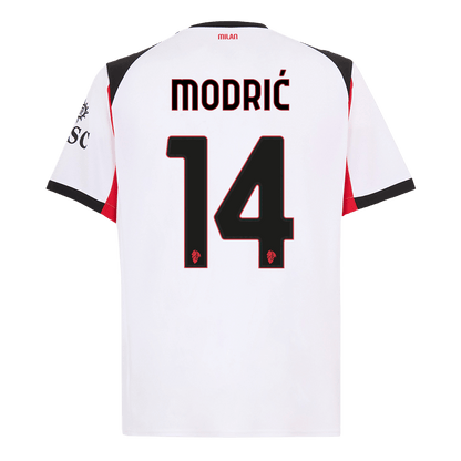 Maglia Replica AC Milan Trasferta MODRIĆ #14 Uomo 2025/26