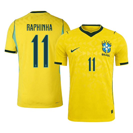 Maglia Gara Brasile Casa RAPHINHA #11 Uomo Mondiali 2026