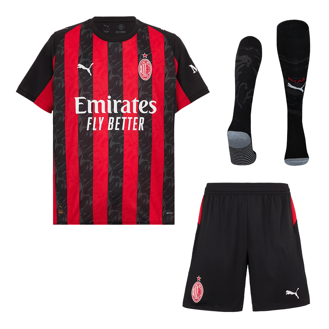 Kit Completo AC Milan Casa Uomo 2025/26 - 3 Pezzi