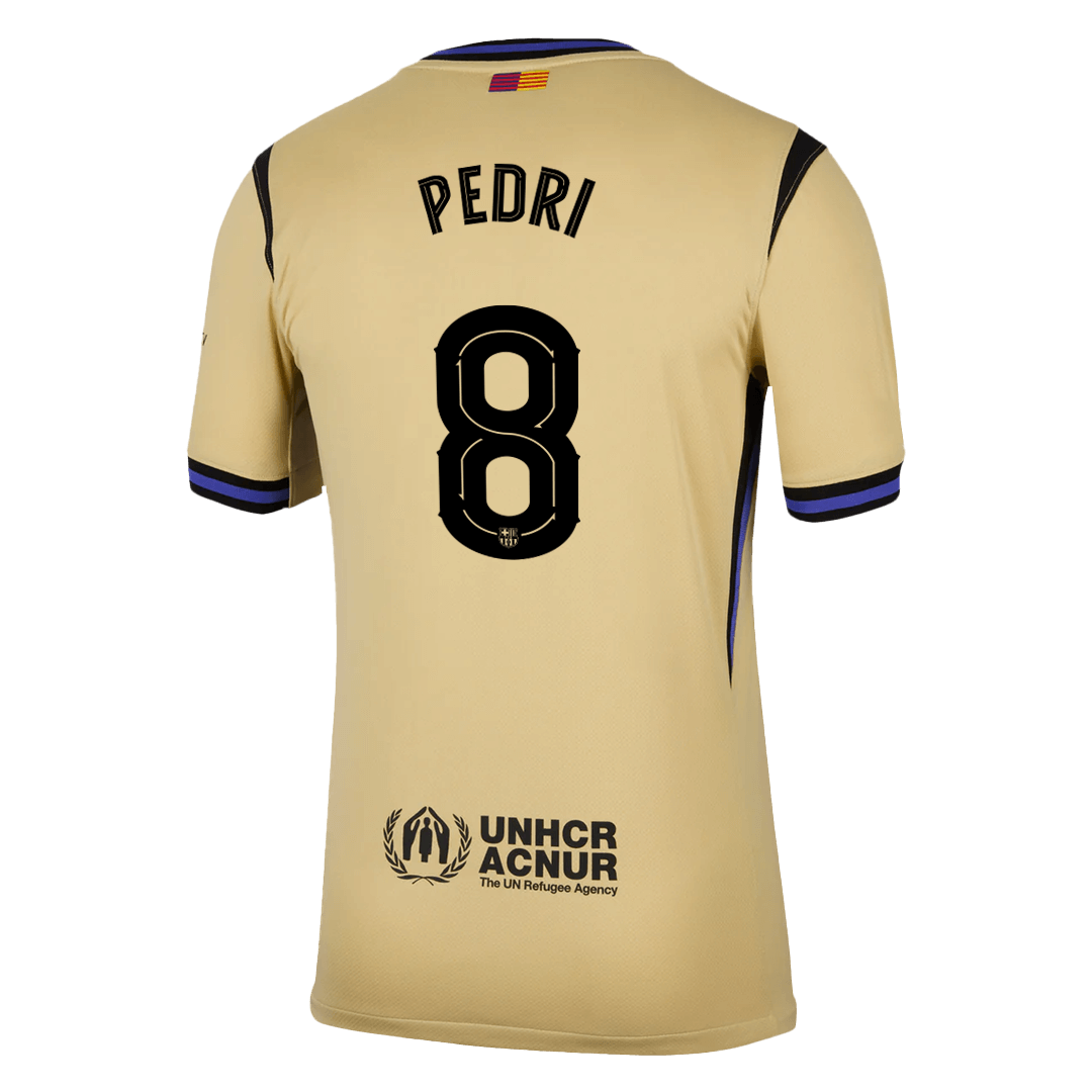 Maglia Replica Barcelona Trasferta PEDRI #8 Uomo 2025/26 - UCL