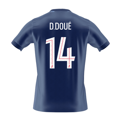 Maglia Replica PSG Casa D.DOUÉ #14 Uomo 2025/26