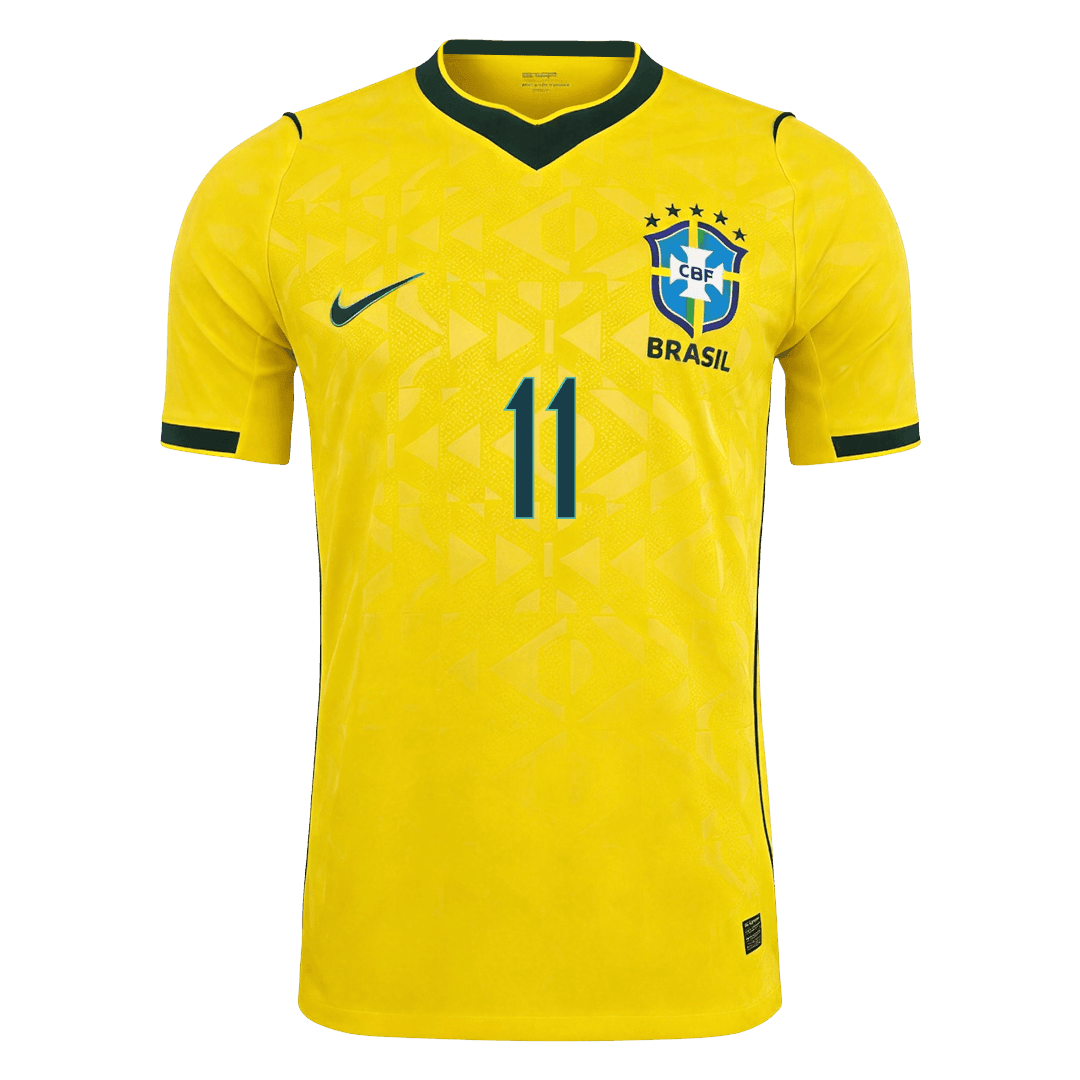 Maglia Gara Brasile Casa RAPHINHA #11 Uomo Mondiali 2026