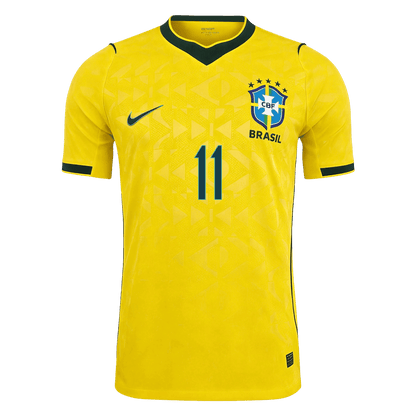 Maglia Gara Brasile Casa RAPHINHA #11 Uomo Mondiali 2026
