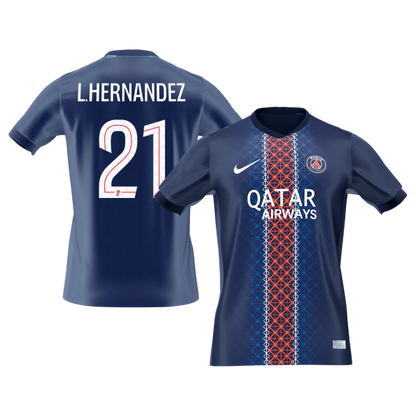 Maglia Replica PSG Casa L.HERNANDEZ #21 Uomo 2025/26