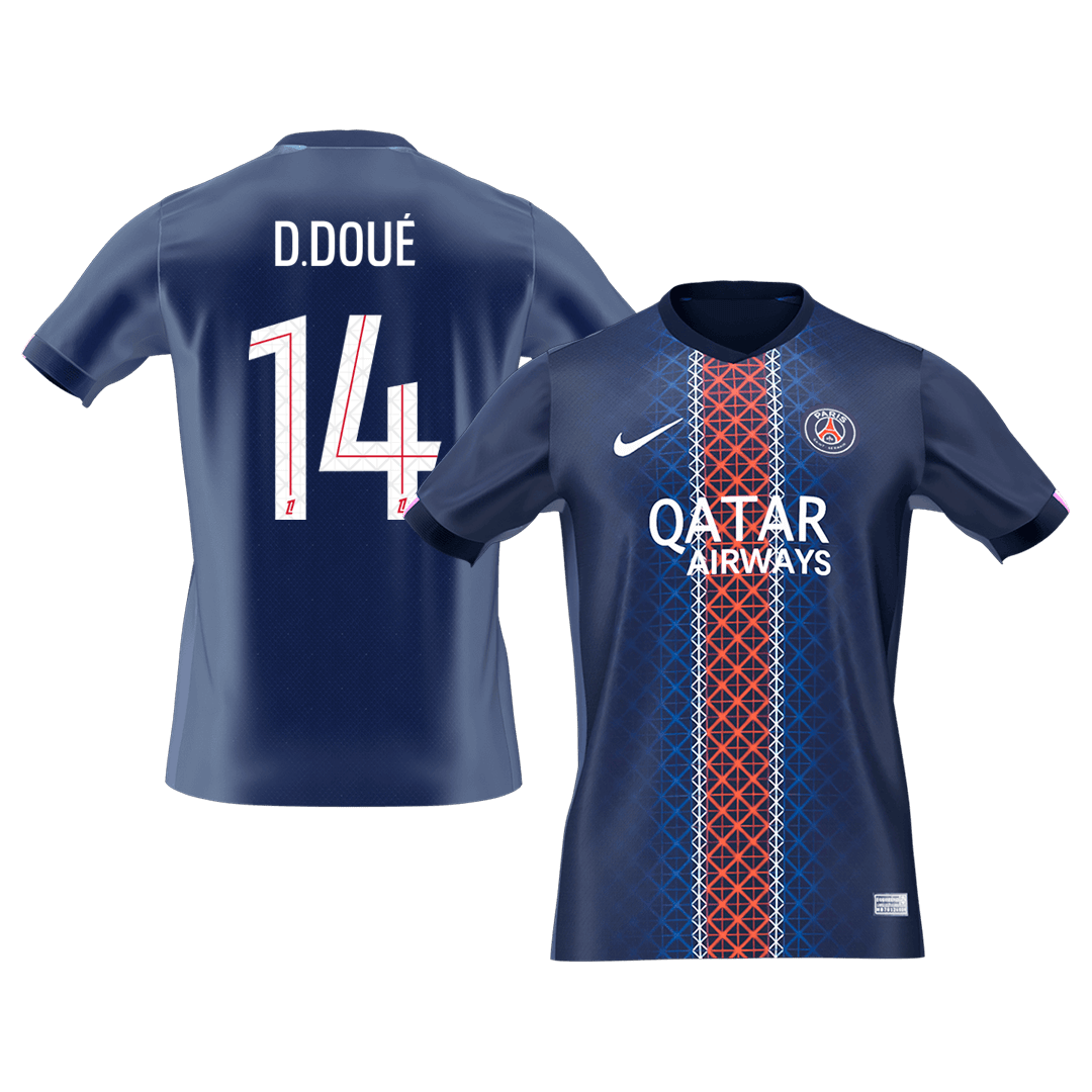 Maglia Replica PSG Casa D.DOUÉ #14 Uomo 2025/26