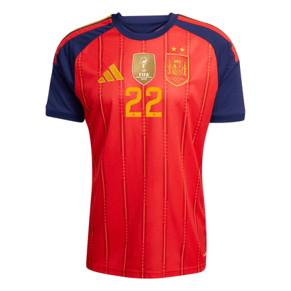 Maglia Replica Spagna Casa CUBARSÍ #22 Uomo Mondiali 2026 Champion Edition