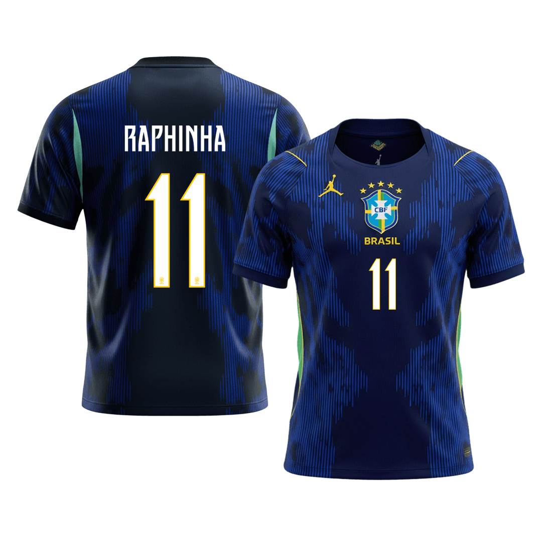 Maglia Replica Brasile Trasferta RAPHINHA #11 Uomo Mondiali 2026
