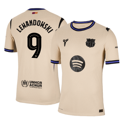 Maglia Gara Barcelona Trasferta LEWANDOWSKI #9 Uomo 2025/26