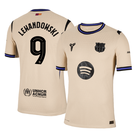 Maglia Gara Barcelona Trasferta LEWANDOWSKI #9 Uomo 2025/26