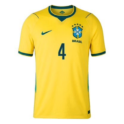 Maglia Replica Brasile Casa MARQUINHOS #4 Uomo Mondiali 2026