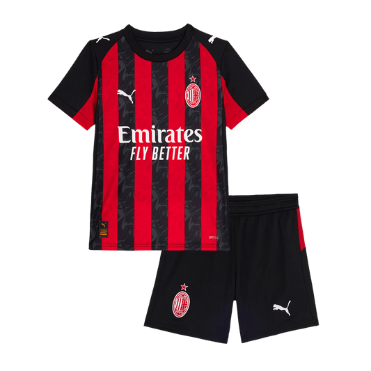 Completo Bambino AC Milan Casa 2025/26 - 2 Pezzi