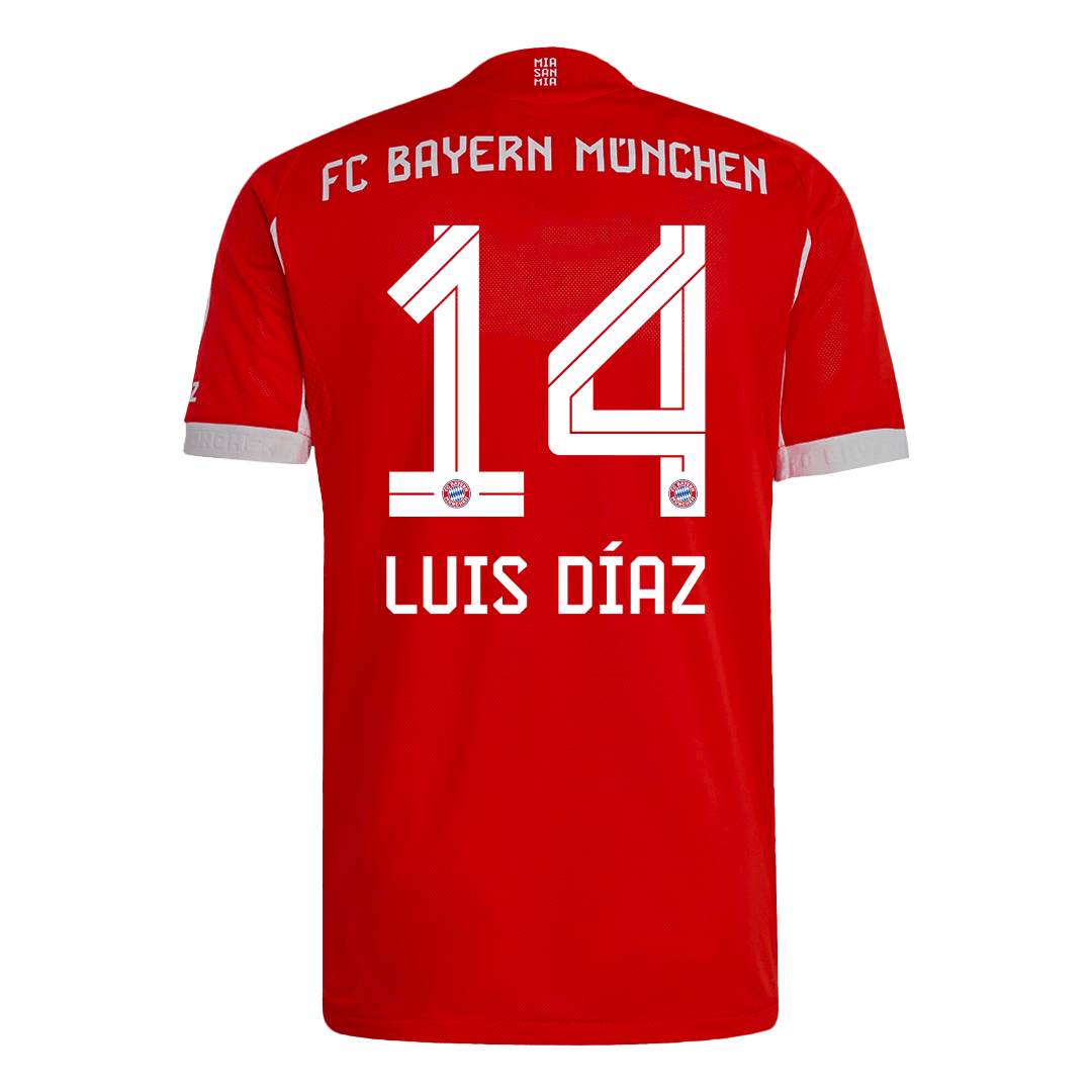 Maglia Gara Bayern Munich Casa LUIS DÍAZ #14 Uomo 2025/26