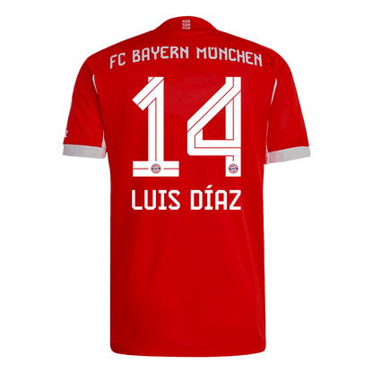 Maglia Gara Bayern Munich Casa LUIS DÍAZ #14 Uomo 2025/26