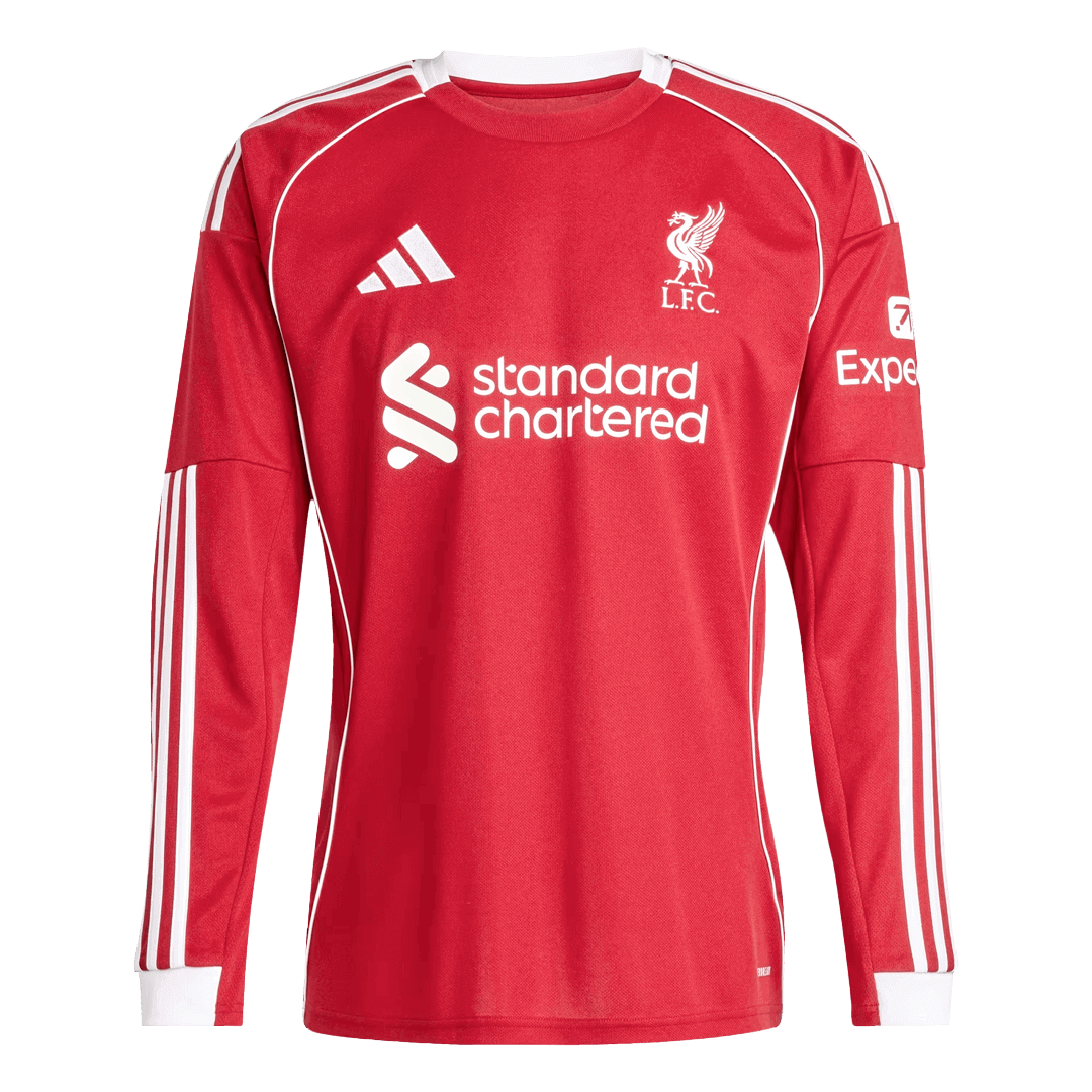 Maglia Replica Liverpool Casa Uomo 2025/26 - Manica Lunga