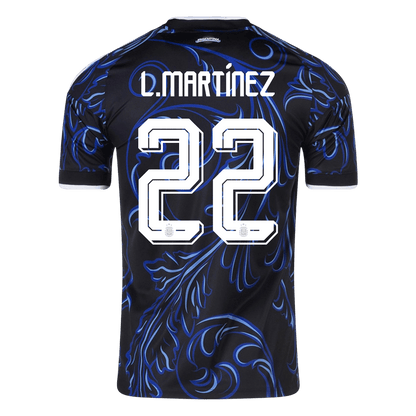 Maglia Replica Argentina Trasferta L. MARTÍNEZ #22 Uomo Mondiali 2026