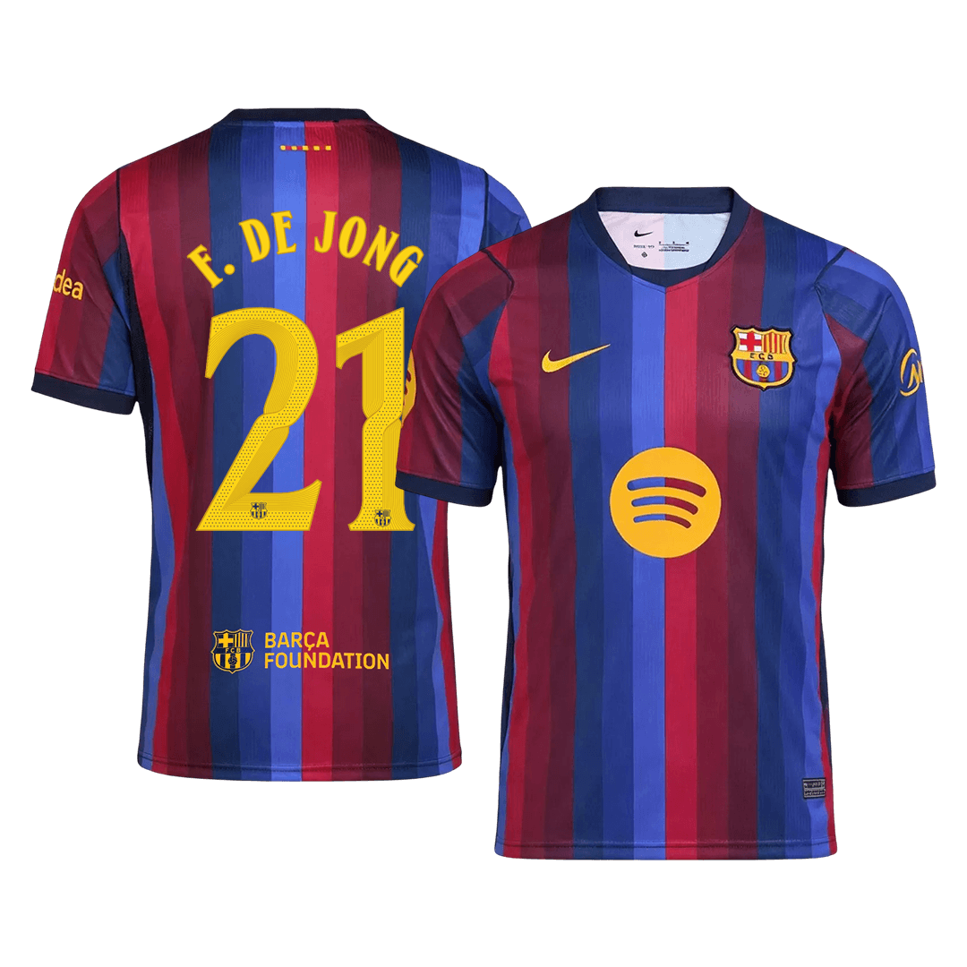 Maglia Replica Barcelona Casa F. DE JONG #21 Uomo 2026/27