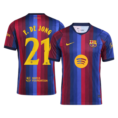 Maglia Replica Barcelona Casa F. DE JONG #21 Uomo 2026/27