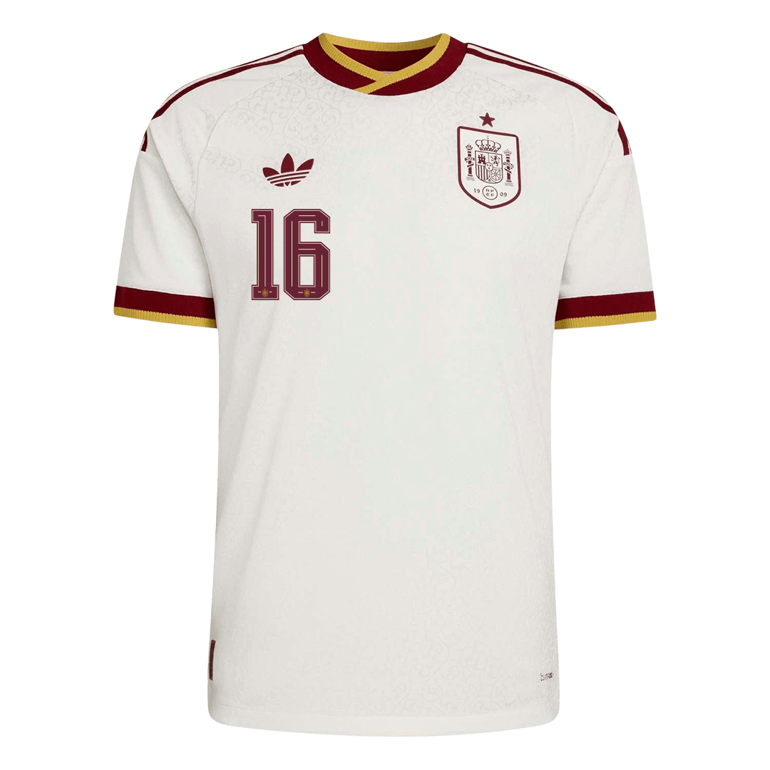 Maglia Gara Spagna Trasferta RODRIGO #16 Uomo Mondiali 2026