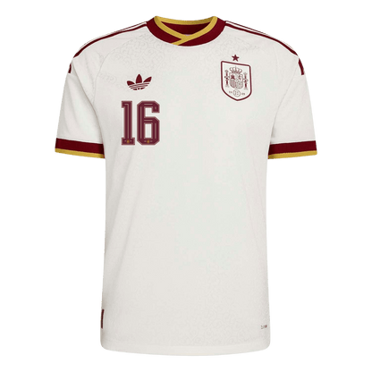 Maglia Gara Spagna Trasferta RODRIGO #16 Uomo Mondiali 2026