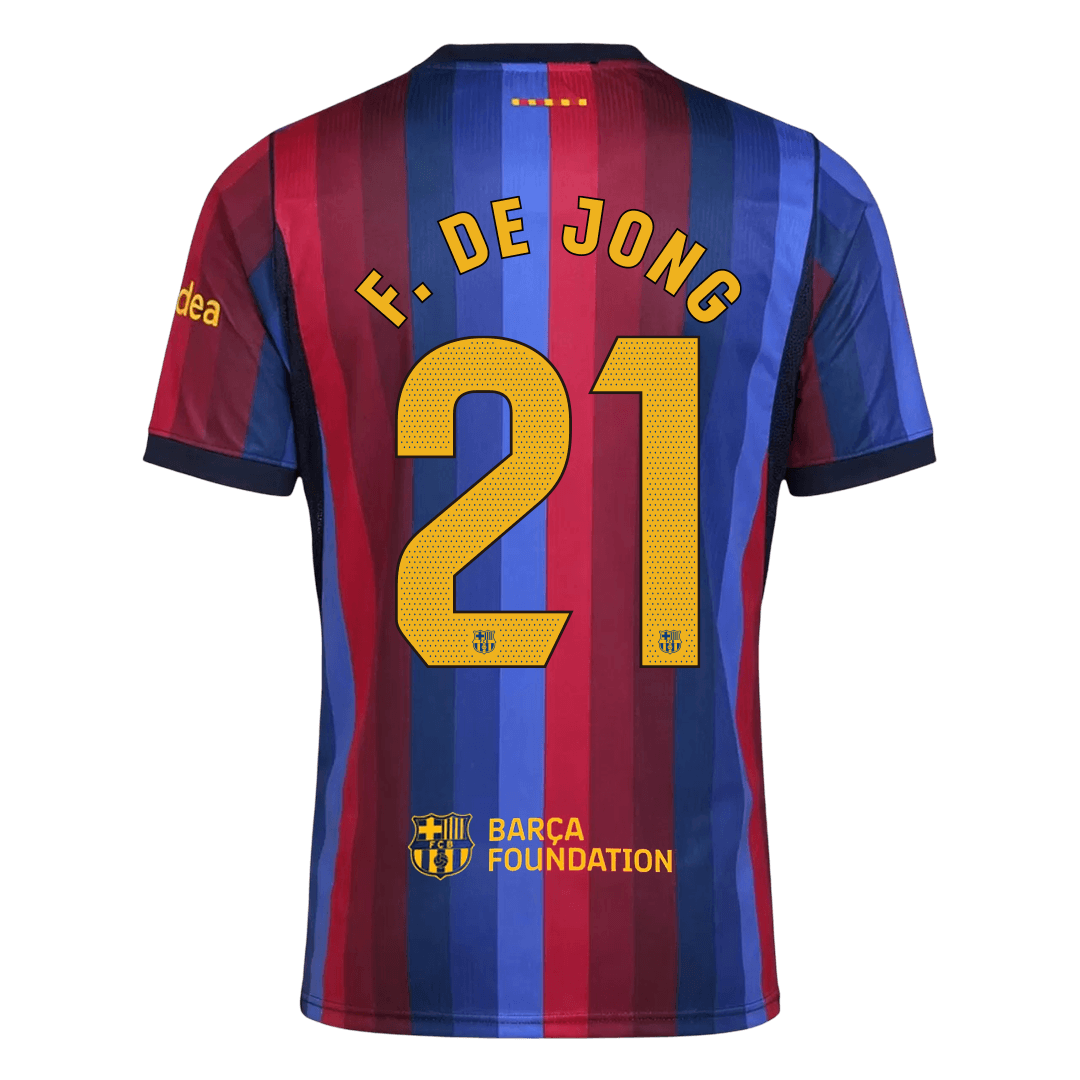 Maglia Replica Barcelona Casa F. DE JONG #21 Uomo 2026/27