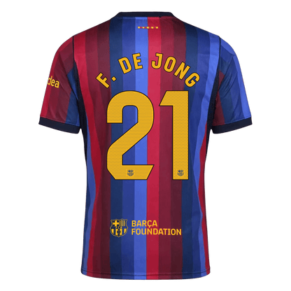 Maglia Replica Barcelona Casa F. DE JONG #21 Uomo 2026/27