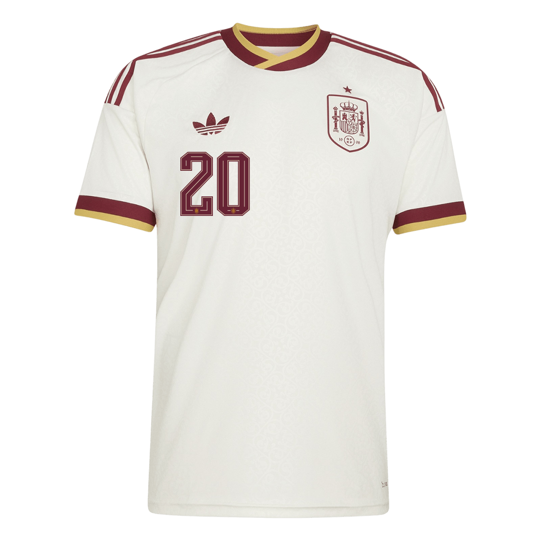 Maglia Replica Spagna Trasferta PEDRI #20 Uomo Mondiali 2026