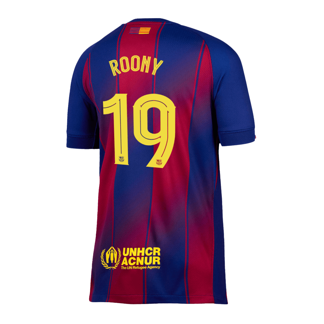 Maglia Replica Barcelona Casa ROONY #19 Uomo 2025/26 - UCL