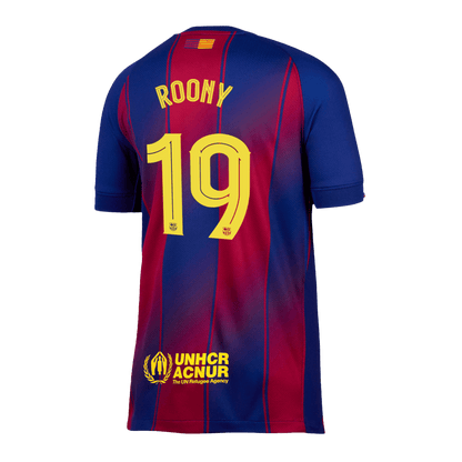 Maglia Replica Barcelona Casa ROONY #19 Uomo 2025/26