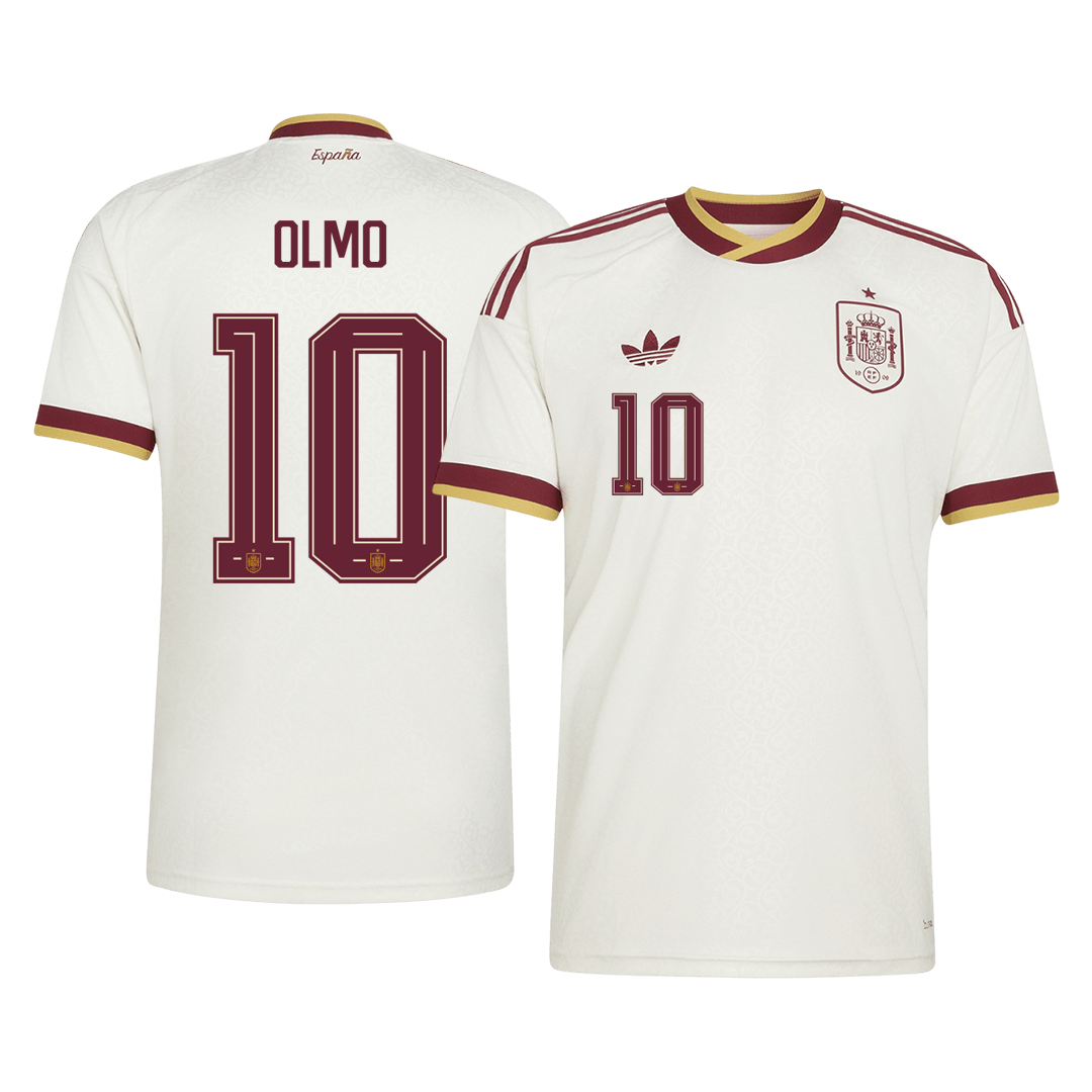 Maglia Replica Spagna Trasferta OLMO #10 Uomo Mondiali 2026