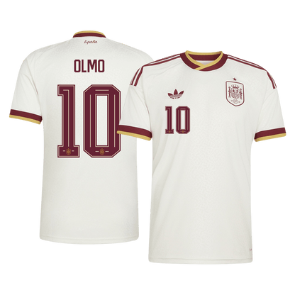 Maglia Replica Spagna Trasferta OLMO #10 Uomo Mondiali 2026