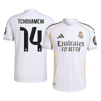 Maglia Gara Real Madrid Casa TCHOUAMENI #14 Uomo 2025/26