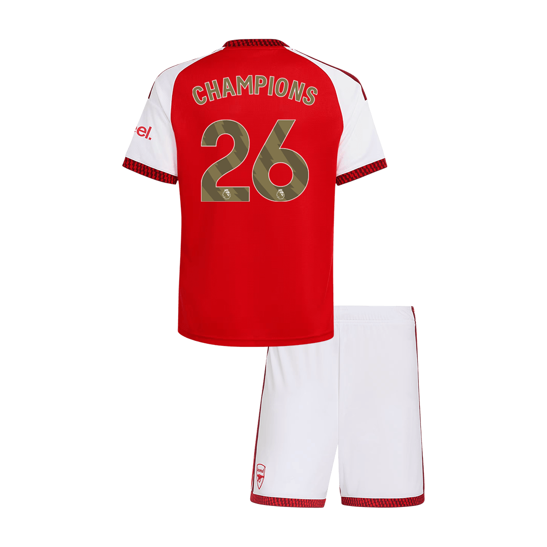 Base Kit Bambino Arsenal CHAMPIONS #26 Casa 2026/27 - 2 Pezzi