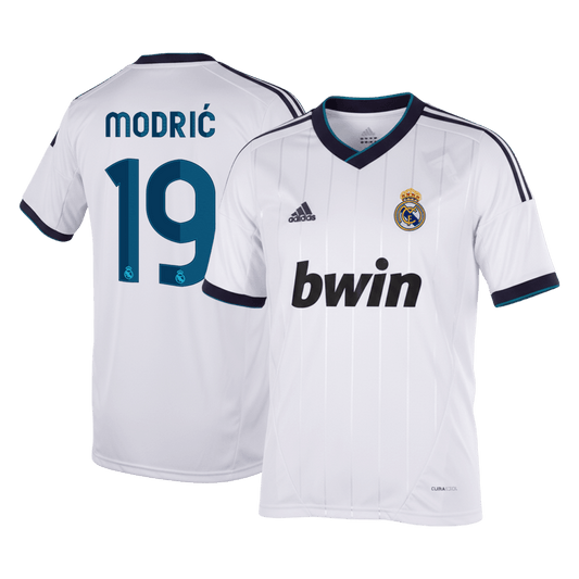 Maglia Retro Real Madrid MODRIĆ #19 Casa 2012/13