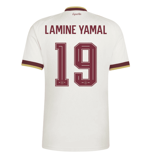 Maglia Replica Spagna Trasferta LAMINE YAMAL #19 Uomo Mondiali 2026
