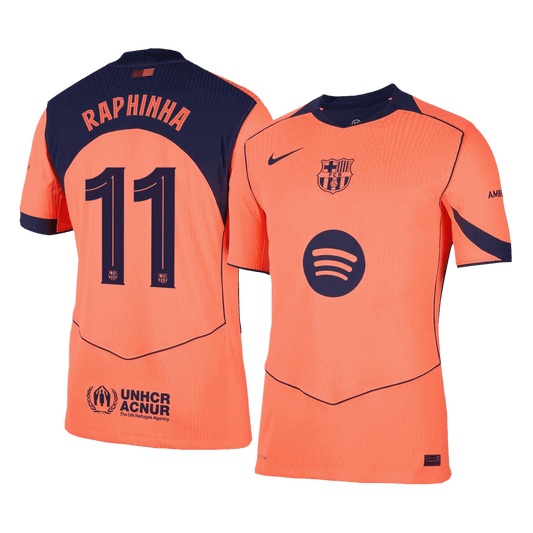 Maglia Gara Barcelona Terza RAPHINHA #11 Uomo 2025/26