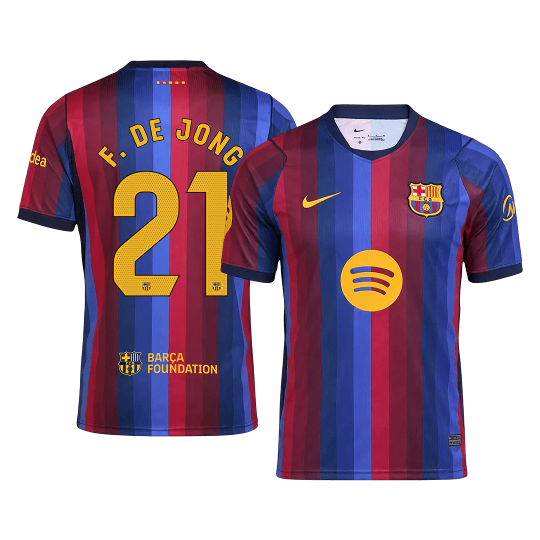 Maglia Replica Barcelona Casa F. DE JONG #21 Uomo 2026/27