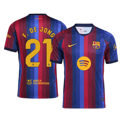 Maglia Replica Barcelona Casa F. DE JONG #21 Uomo 2026/27