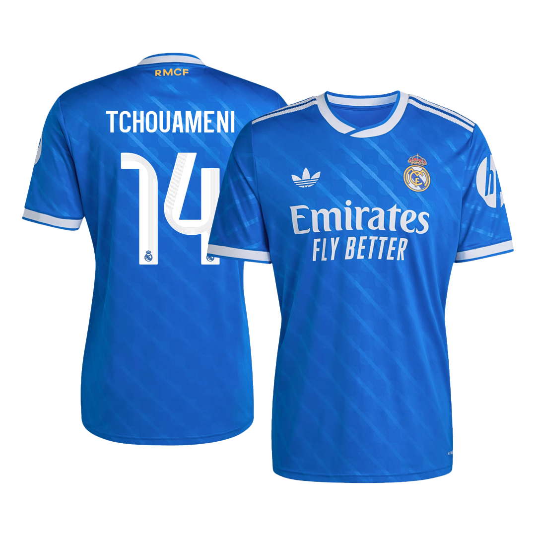 Maglia Replica Real Madrid Terza TCHOUAMENI #14 Uomo 2025/26