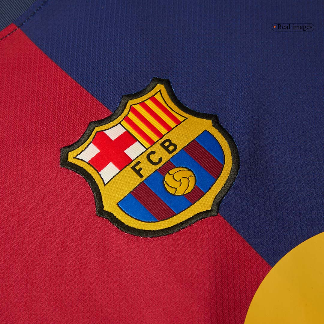 Maglia Replica Barcelona Casa Uomo Spotify Logo Without Text 2024/25 - 125¡ã Anniversario