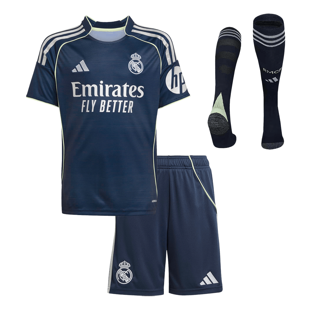 Completo Bambino Real Madrid Trasferta 2025/26 - 3 Pezzi