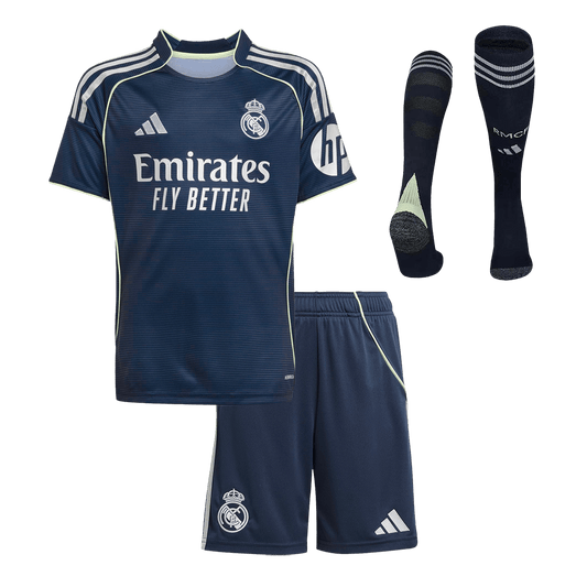 Completo Bambino Real Madrid Trasferta 2025/26 - 3 Pezzi