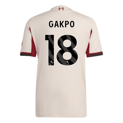 Maglia Gara Liverpool Trasferta GAKPO #18 Uomo 2025/26