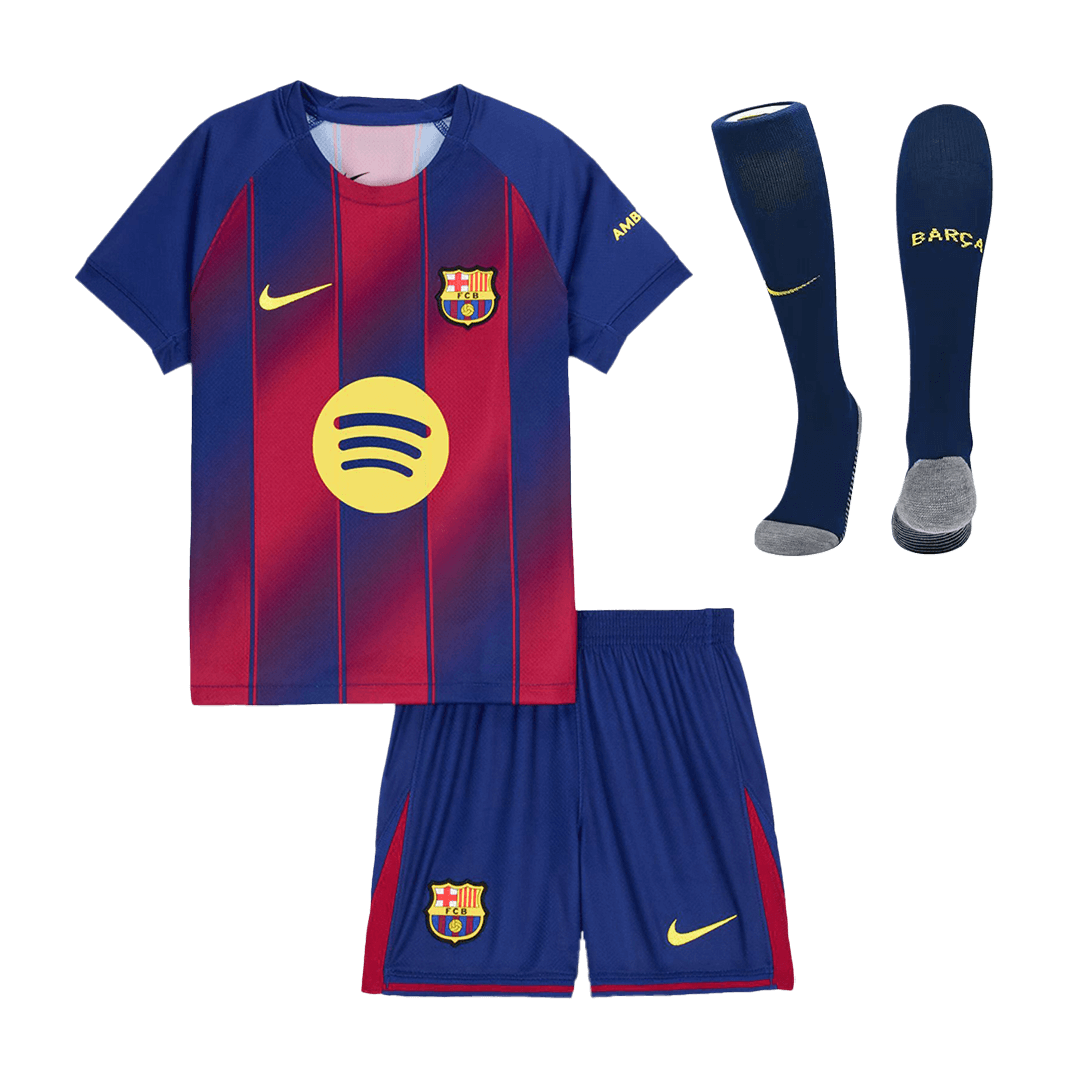 Kit Completo Bambino Barcelona Casa 2025/26 - 3 Pezzi
