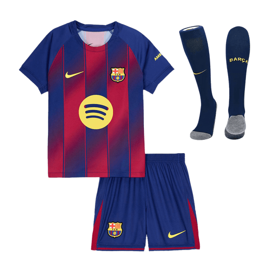 Kit Completo Bambino Barcelona Casa 2025/26 - 3 Pezzi