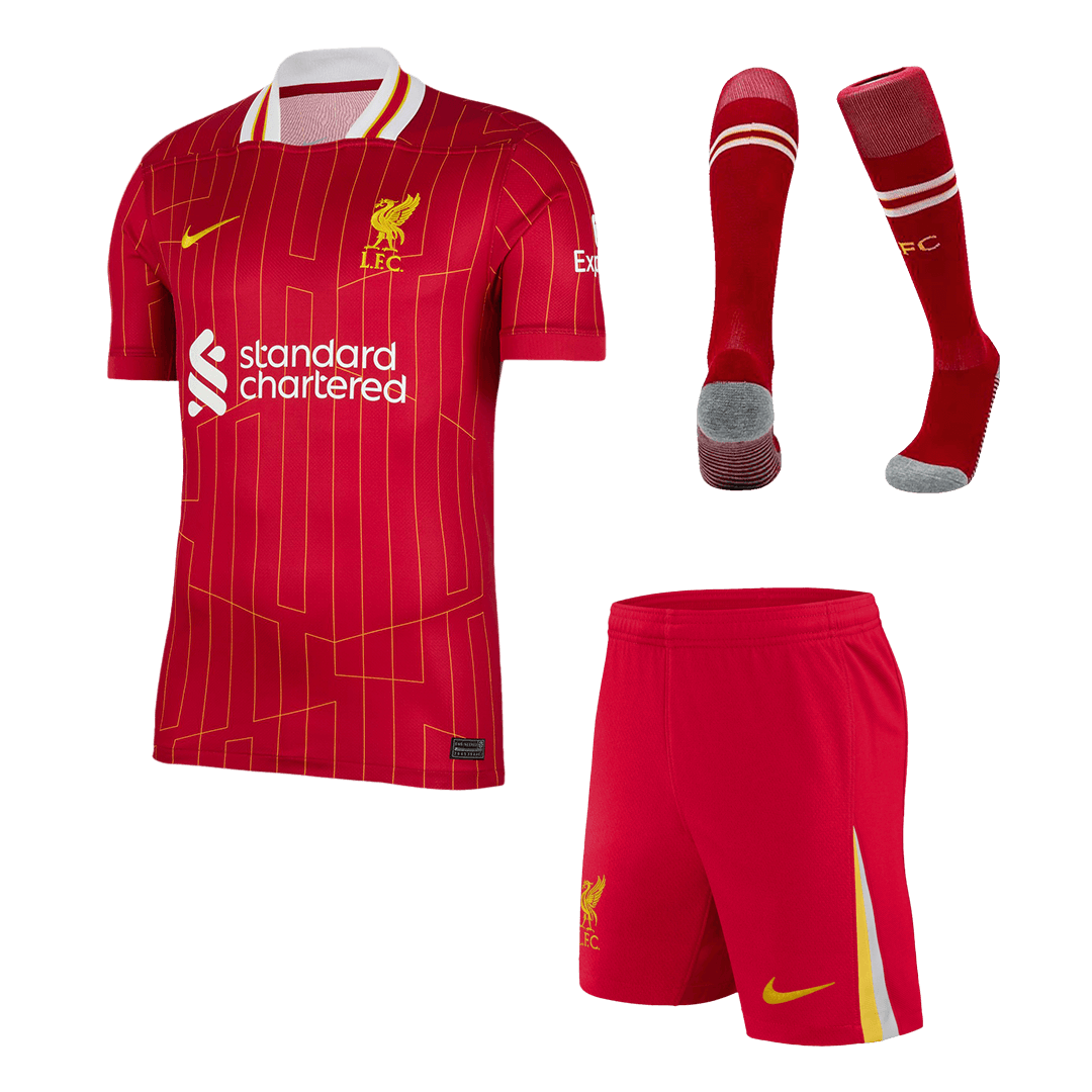 Kit Completo Liverpool Casa Uomo 2024/25 - 3 Pezzi