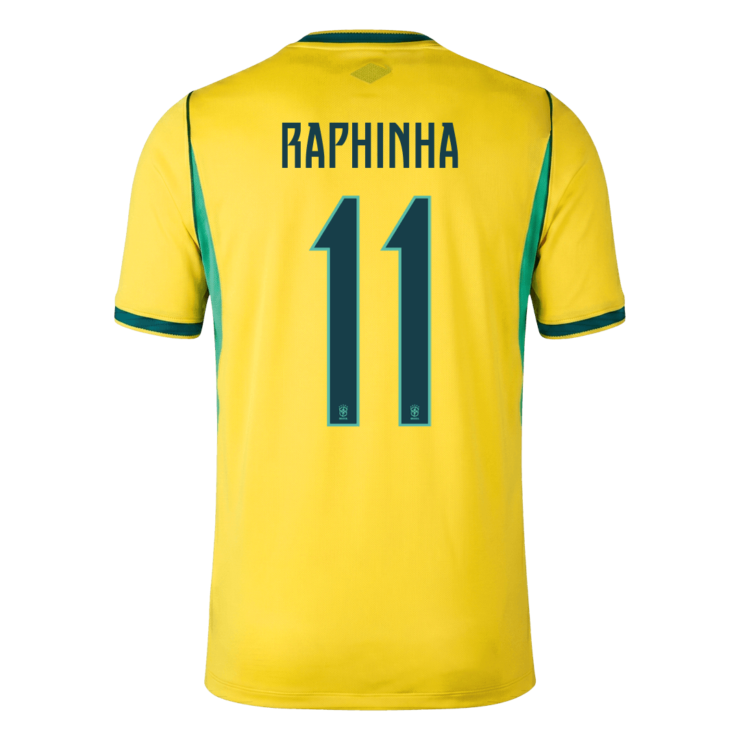 Maglia Replica Brasile Casa RAPHINHA #11 Uomo Mondiali 2026